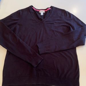 Lilly Pulitzer Black Vneck sweater